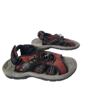 Nevados Sandals Mens Size 9 Open Toe Strappy Sport Shoes Red Black V6460M-RXO